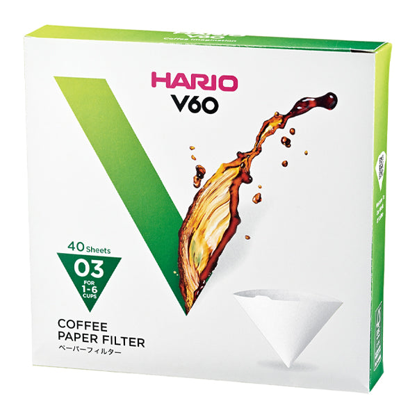 Hario V60 VCF 03 Paper Filters 40pk White Box