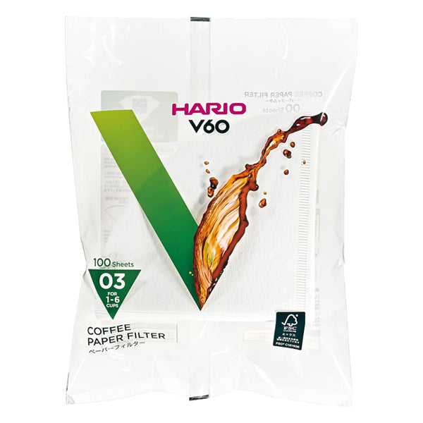 Hario V60 VCF 03 Paper Filters White