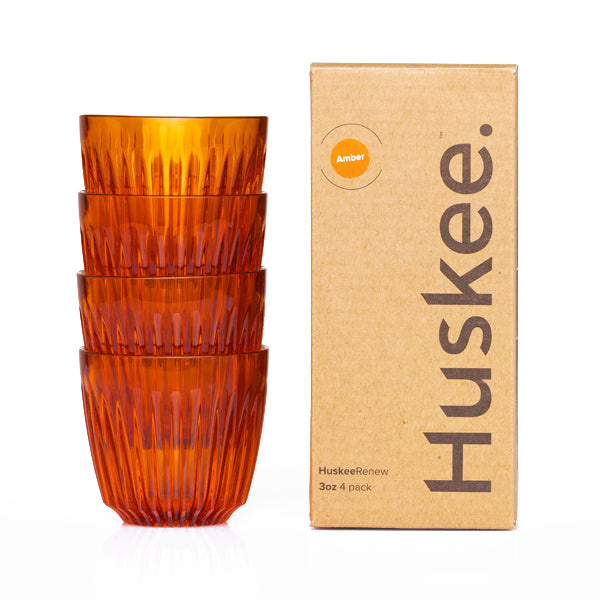 Huskee Renew Cups - Amber 3oz