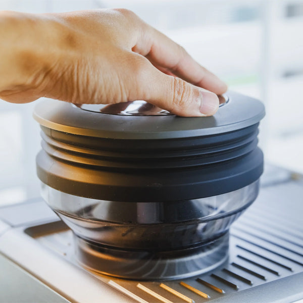 Introvert Silicone Bellows for Breville Sage Grinders Black designed to minimise retention and enhance grind consistency