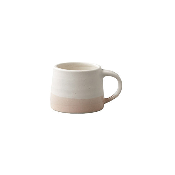 Kinto Handcrafted Porcelain Mug - White Pink/Beige