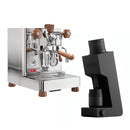 Lelit Bianca Stainless Steel Walnut Varia VS4 Black Espresso Machine Bundle