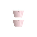 Ni Wares Toto 70ml Cup Set of 2 dual lip porcelain espresso cups crafted to highlight flavour and texture