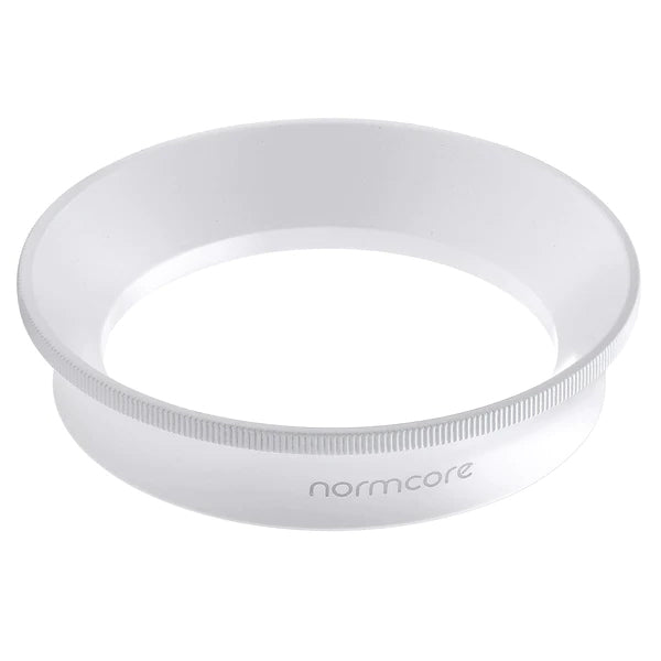 Normcore Magnetic Dosing Funnel V2 in white for 58mm portafilters