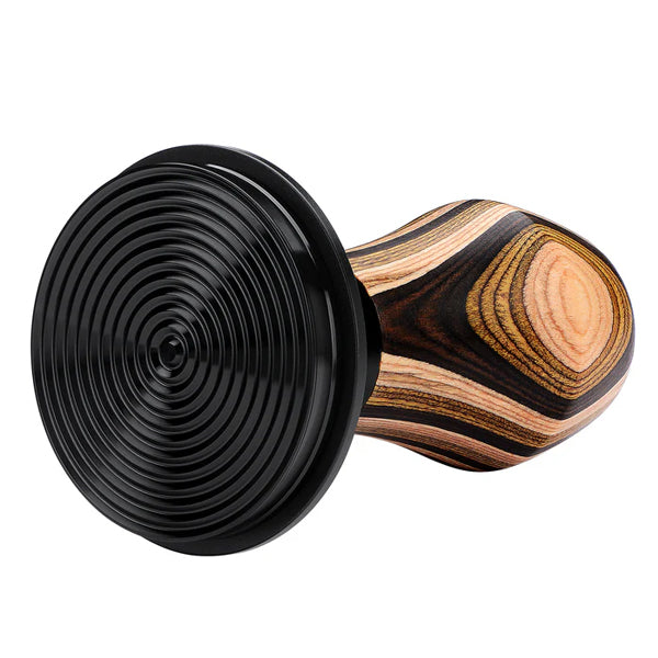 Normcore V4 Spring Loaded Coffee Tamper Colourful Wood Ripple Calibration