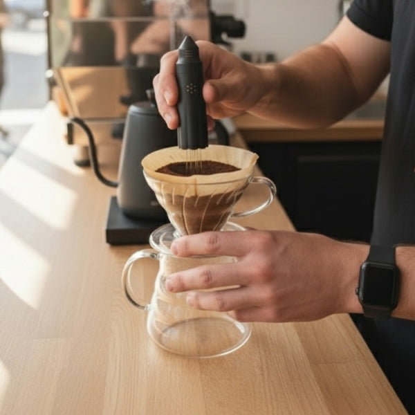 Nucleus Bloom WDT espresso distribution tool with precision needles for even coffee puck distribution