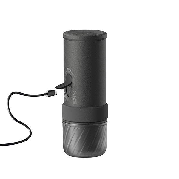 OutIn Mino Portable Electric Espresso Machine Space Grey compact travel espresso maker with built-in pump for rich shots on the go