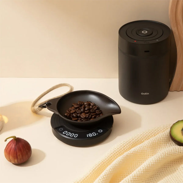 OutIn Rebrew Bean Dosing Tray compact accessory designed for measuring and holding coffee beans during portable brewing