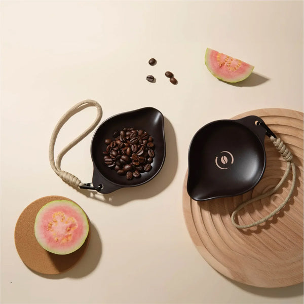 OutIn Rebrew Coffee Tray compact accessory designed for holding and dosing coffee beans during portable brewing