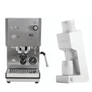 Profitec GO 2.0 Stainless Steel Varia VS4 White Espresso Machine Bundle