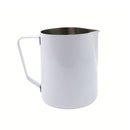 Rhino Pro Stealth Pitcher White 32oz non stick milk jug with precision spout for smooth milk pouring