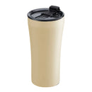 Sttoke Earth Series 16oz Dune Yellow reusable coffee cup with ceramic lining and insulated travel design