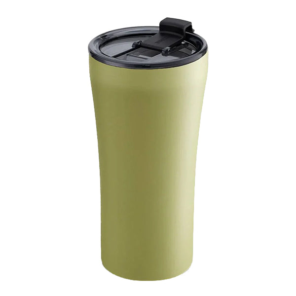 Sttoke Earth Series 16oz Heather Green reusable coffee cup with ceramic lining and insulated travel design