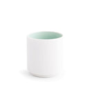 Tajimi Short Tumbler Feijoa handcrafted Japanese ceramic cup in soft green glaze for coffee or tea