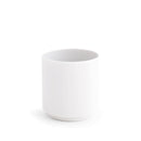 Tajimi Short Tumbler Milk handcrafted Japanese ceramic cup in creamy white glaze for serving coffee or tea
