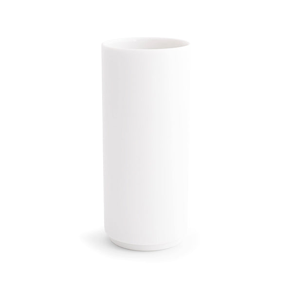 Tajimi Tall Tumbler Milk handcrafted Japanese ceramic cup in creamy white glaze for coffee or tea