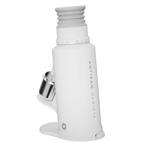 Artisan Barista Variable White RPM coffee grinder with adjustable RPM control for consistent espresso and filter coffee grinding