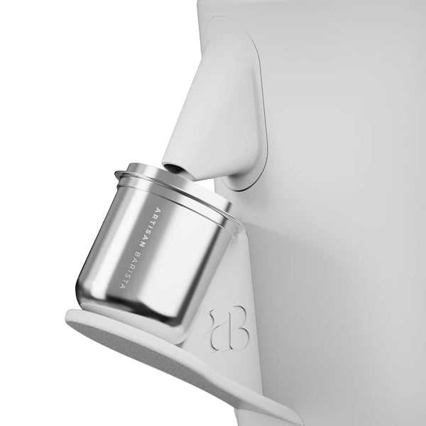 Artisan White Barista Variable RPM coffee grinder with adjustable RPM for precise espresso and filter brewing grind control