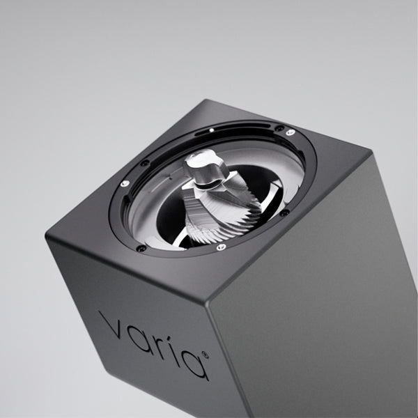 Varia VS4 Black Automatic Grinder single dose coffee grinder with precision control and ultra low retention performance