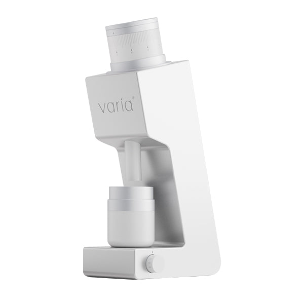 Varia VS4 White single dose coffee grinder with precise adjustment and ultra low retention design
