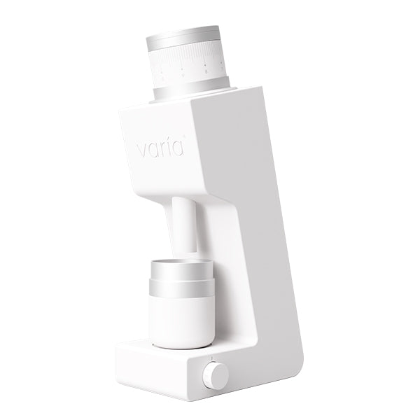 Varia VS4 White single dose coffee grinder with precise adjustment and ultra low retention performance