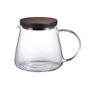 Hario Coffee Server with Walnut Lid and Heatproof Glass, 600ml