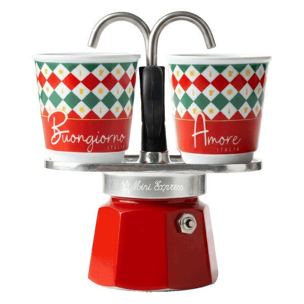 Bialetti Mini Express Italia Coffee Maker Set