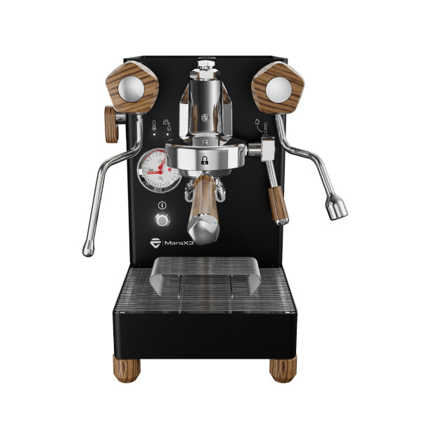 Lelit MaraX3 Black Zebrano Wood Espresso Machine