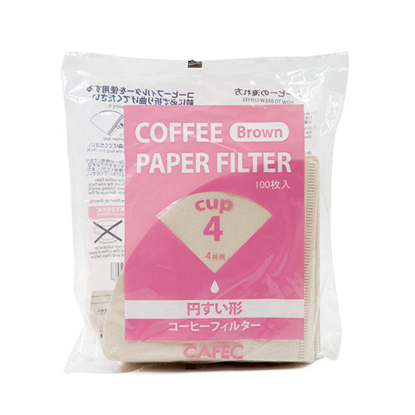 Cafec Brown Filter Papers (100Pcs) 2 Cup