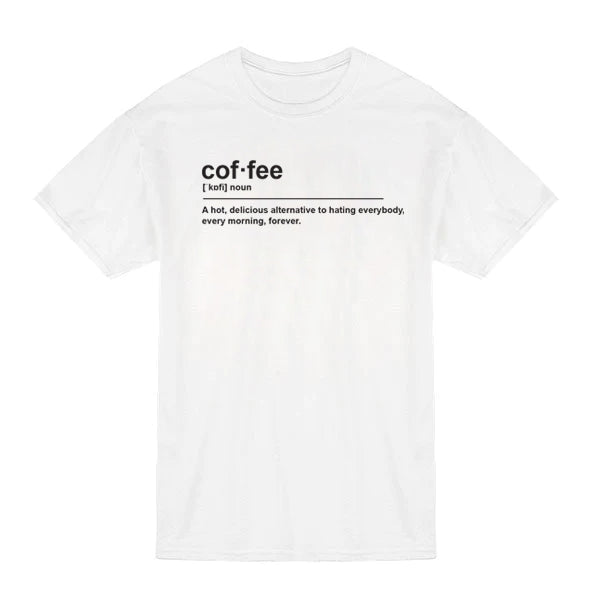 Coffee Definition T-Shirt White