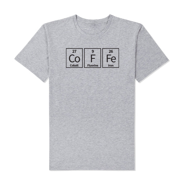 Coffee Periodic Table T-Shirt Black