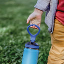 GROSCHE Lil Chill Kids Insulated Sip Flask Blue handle