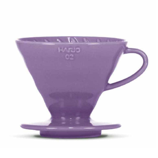Hario V60 Ceramic Coloured Drippers 2 Cup Purple