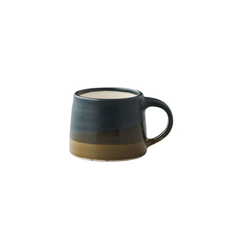 Kinto Handcrafted Porcelain Mug 110ml Brown / Black