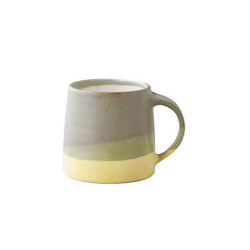 Kinto Handcrafted Porcelain Mug 320ml Yellow / Green