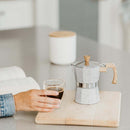 GROSCHE Milano Stovetop Espresso Maker - Stone Grey