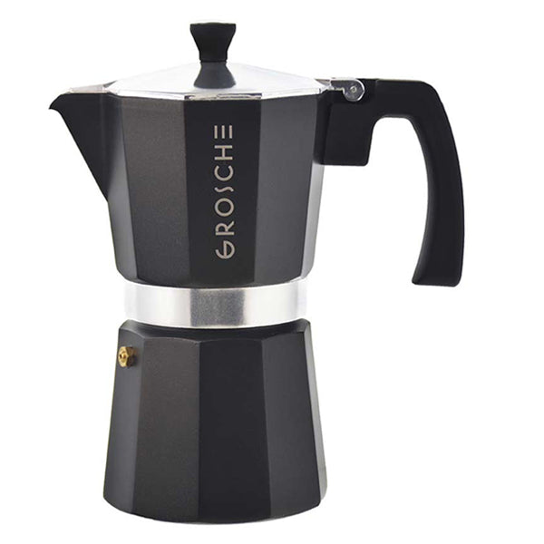 GROSCHE Milano Stovetop Espresso Maker 6 cup black