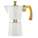 GROSCHE Milano Stovetop Espresso Maker 9 cup white