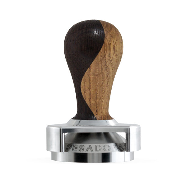PESADO 58.5 Wooden Tamper Ola 58.5mm w/ Depth Adjuster