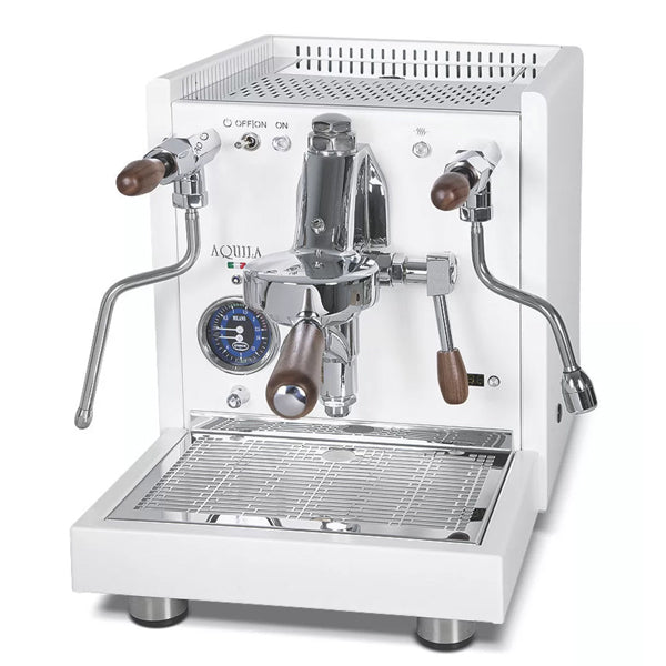 Quick Mill Aquila PID Coffee Machine White with Wood