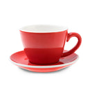 ACF Cup & Saucer 6 Set - 6oz Red