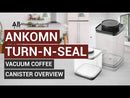 Ankomn Turn-N-Seal Clear Vacuum Canister